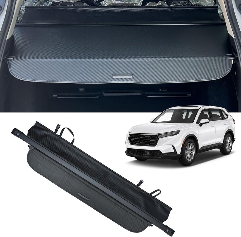 AUXKO Retractable Cargo Cover for Honda CRV 2023-2026, Trunk Cover Shade Cover for 2025 2026 Honda CRV, Shielding Shade Anti-Peeping Luggage Privacy Screen,Carbon Fiber(NOT for Sport Touring Hybrid) - Image 1